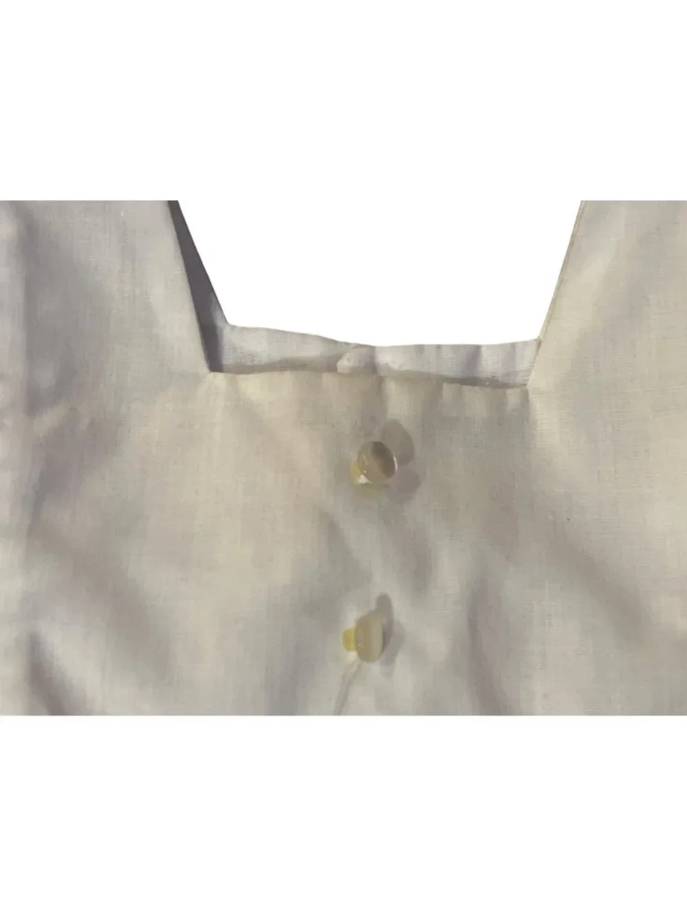 Vintage C.I. Castro & Co Toddler Eyelet Top White Tie Back Blouse 18M? Used Heir